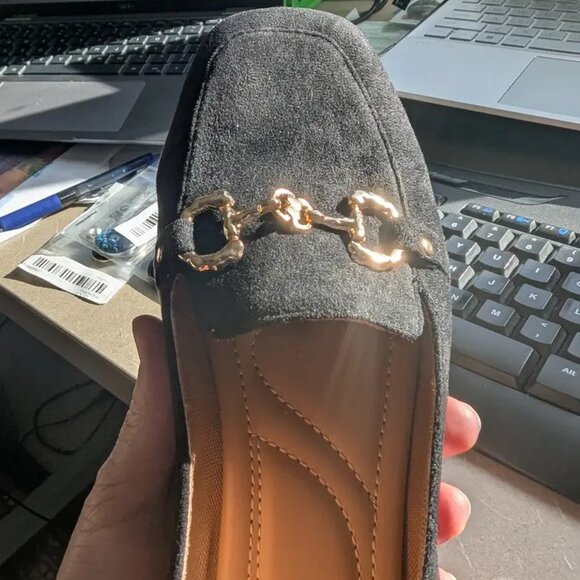 NWOB | Driving Moccasins / Ballerina Flats | Black  Vegan  8.5 - Picture 3 of 4